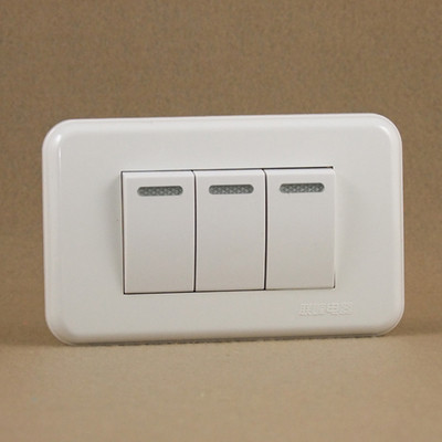 Lianfeng switch Lianzhong 118 series three-open double-cut 118 small three-open double-cut 118 small box