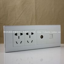 Lianfeng] Lianguan 118 type TV computer two plug 118 type computer TV six hole socket 118 four positions