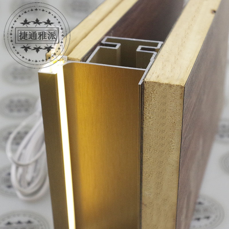 Light Extravagant Series High-end with lamp trough Kitchen Wardrobe High Cabinet Single Side Vertical Loading Cabinet Body Handle L Side Upright Post Free Handle