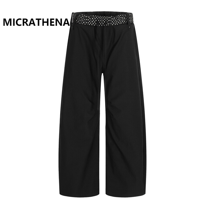 Micrathena American-Style Trendy Brand Spotted Belt Design Unique Niche Young Men and Women Versatile Casual Scimitar Pants