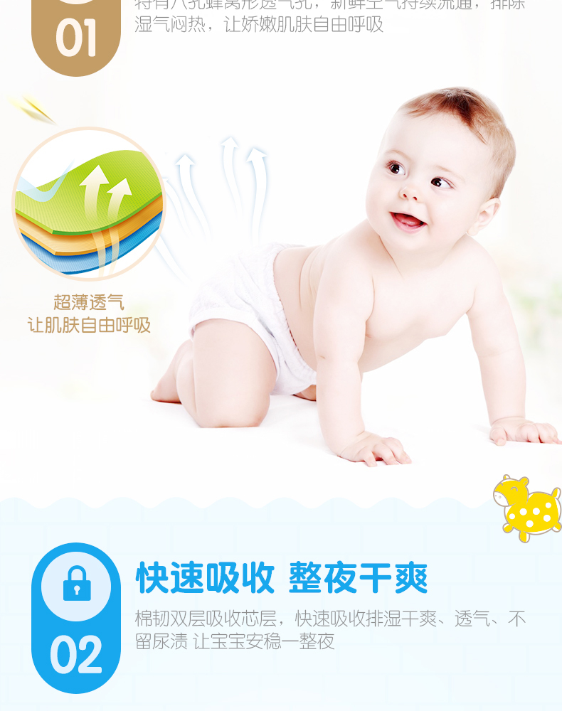 Bố đến bỉm cho bé L tã ướt mùa hè siêu mỏng khô kinh tế đặc biệt không quần tã. bỉm goldgi
