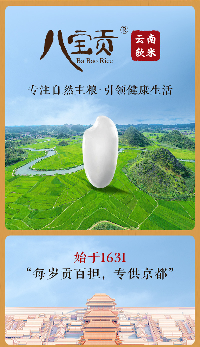 安享好物 安享E级粳米-八宝贡鎏光软米鎏光软米 国标 