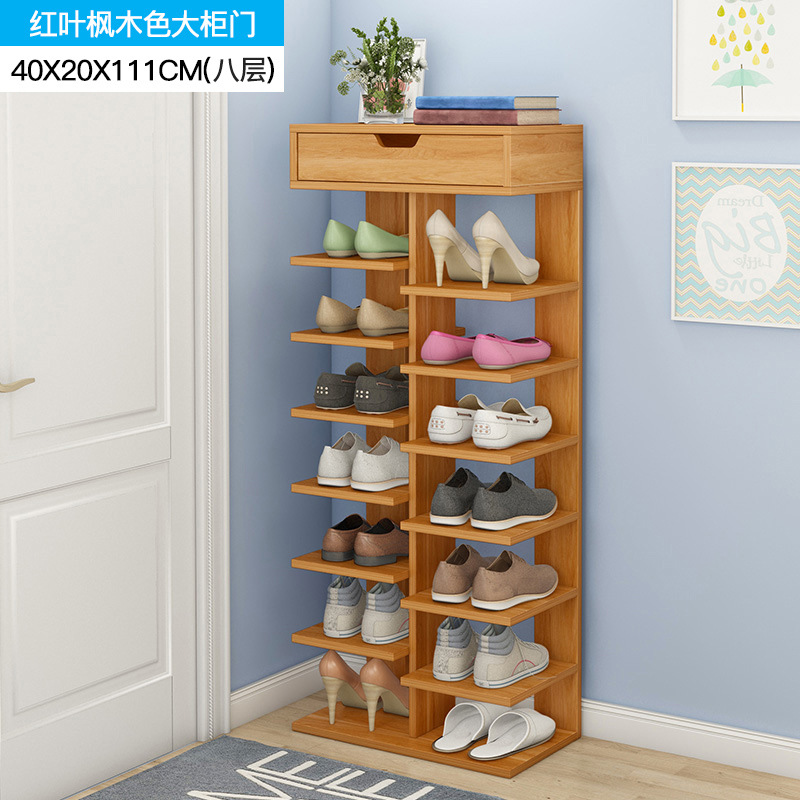 Corner shoe rack 80 90 110 high multi-layer dust-proof storage 20 cm wide 40 cm long home storage rack