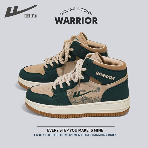 Warrior, Tide, универсальные высокие кроссовки для отдыха подходит для мужчин и женщин для влюбленных, спортивная обувь на платформе, тренд сезона