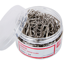 Diligence paper clip 0037 thickened plating surface paper clip metal office supplies 29mm 200 tube