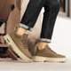 Workwear men's shoes winter retro Martin leather shoes genuine leather high-end casual sports sneakers non-slip work plus velvet cotton shoes