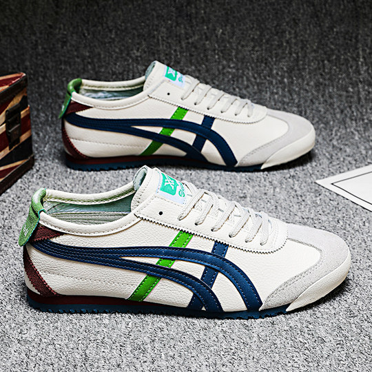 Men's autumn and winter breathable and deodorant genuine leather casual sneakers for students, retro moral training shoes, soft-soled small white Forrest Gump sneakers