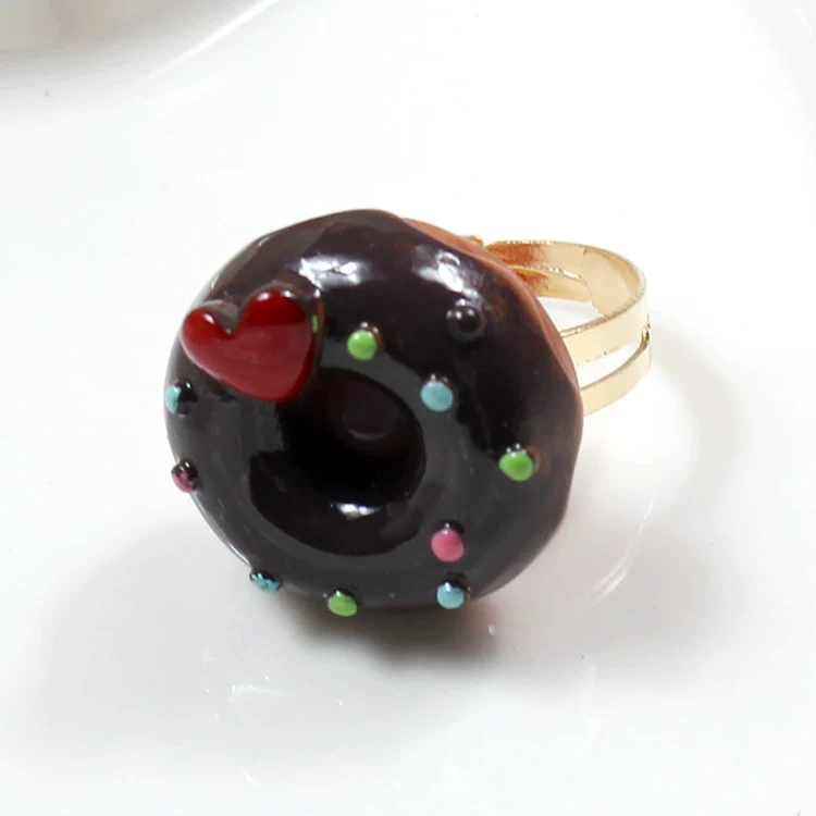 Adjustable ring, donut, Lolita style