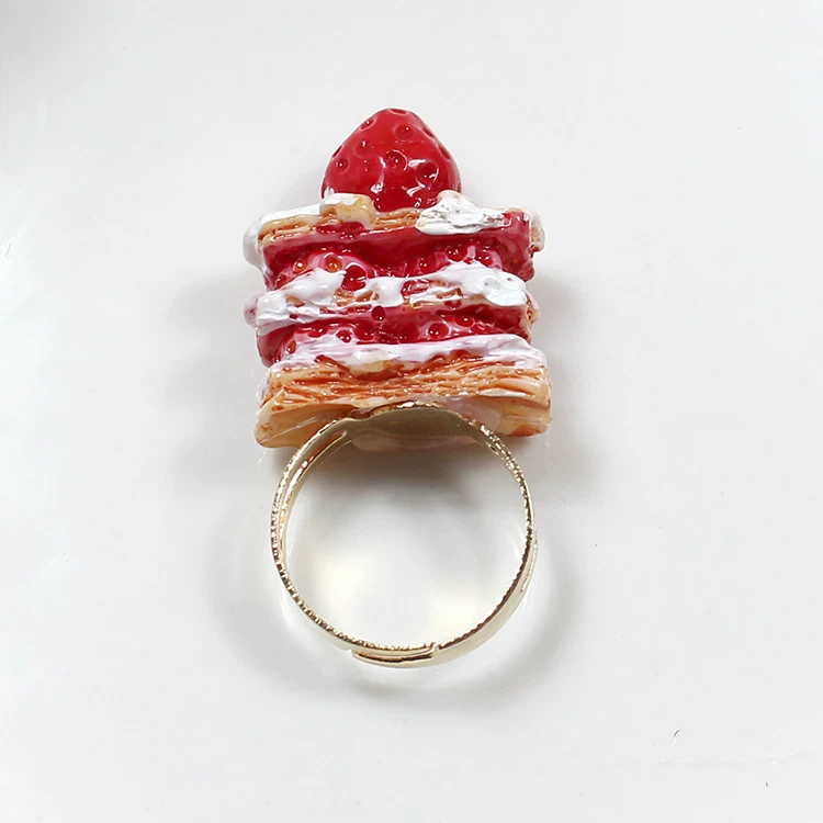 Adjustable ring, donut, Lolita style