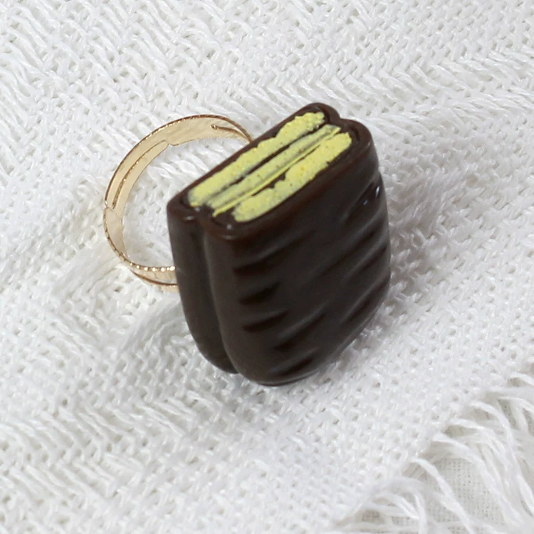 Adjustable ring, donut, Lolita style