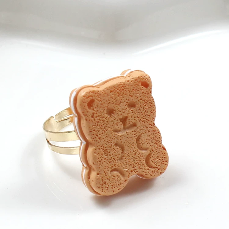 Adjustable ring, donut, Lolita style