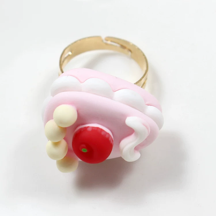 Adjustable ring, donut, Lolita style