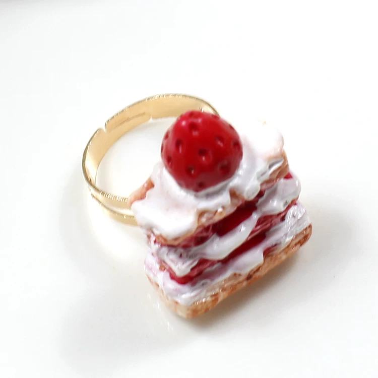 Adjustable ring, donut, Lolita style