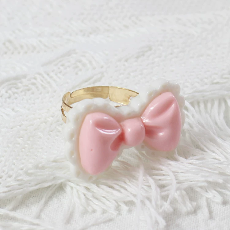 Adjustable ring, donut, Lolita style