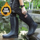 Men's Rain Boots, Autumn 2026 New Model, Men's Rain Boots with Fleece Lining, Warm, Non-Slip, Soft Sole, Wear-Resistant, Long Fishing Boots