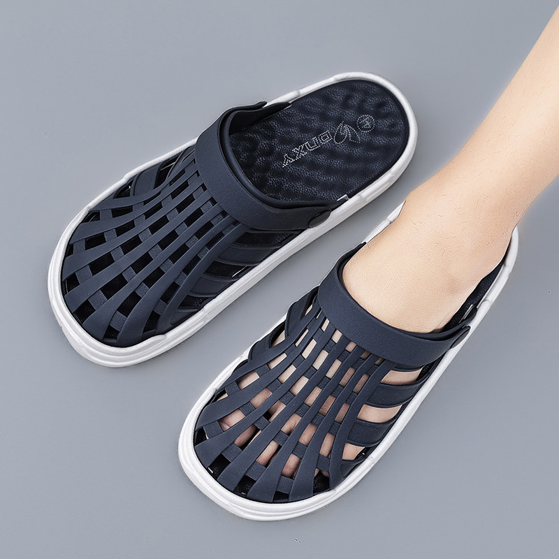 Slippers Men's Shoes New Summer Trends Outside Wearing Non-slip Deodorant Sports Ins Dongle Shoes Beach Sandals Sandals Shoes Men
