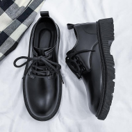 giày bảo hộ trong bếp Giày Nam Mùa Thu Đen Giày Bốt Martin Thoáng Khí Đầu Bếp Chống Trơn Trượt Chống Thấm Nước Nam Kinh Doanh Giày Công Sở Nam Bảo Hộ Lao Động giày giày bếp nam giày chống trượt cho bếp