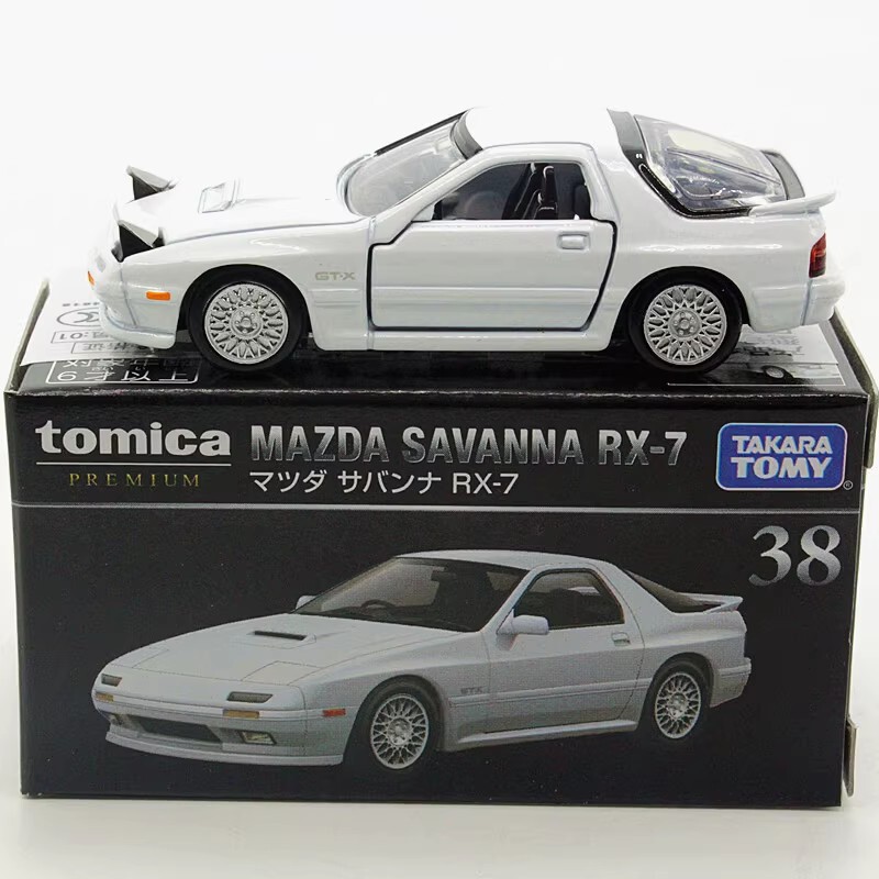 Tomy Tomica Black Box Flagship Edition Alloy Car Tp38 Mazda Rx-7 White Coupe