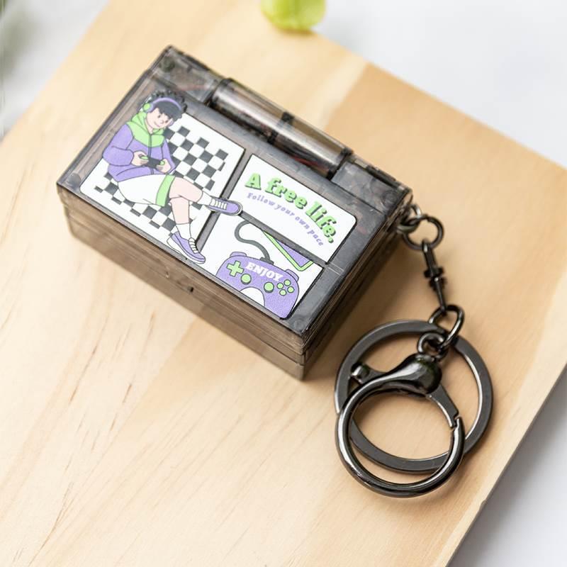 Keychain Niche High-End Stress-Relief Game Console Pendant Creative Gift Small Toy for Men Car