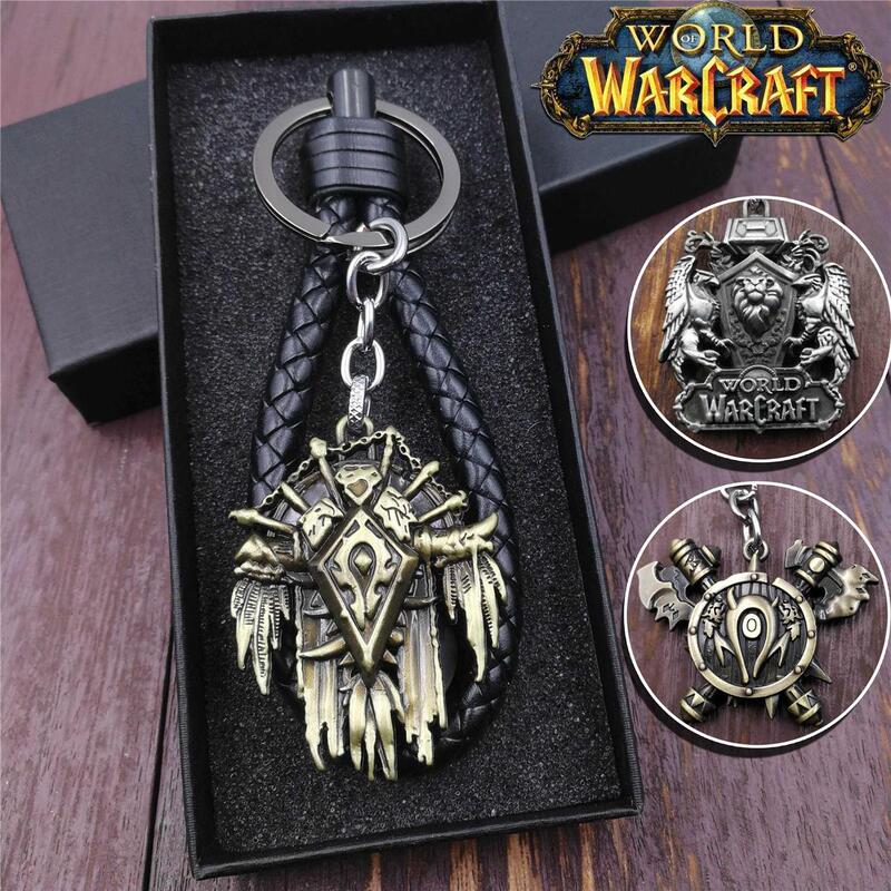 World of Warcraft Alliance and Horde Emblem Metal Car Keychain Pendant Gift for Men and Women World of Warcraft Alliance and Horde Emblem Metal Car Keychain Pendant Gift for Men and Women