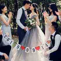 Wedding House Wedding Arrangement Party Digital Letter Laqi Creative Wedding Decoration Laflower Courant Wedding Filming Props Eu Style