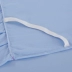 Đơn giản và sành điệu chất liệu cotton rắn màu xanh da trời váy ngủ ba mảnh màu xanh trơn váy đặt với vỏ gối - Váy Petti ga giường có viền Váy Petti