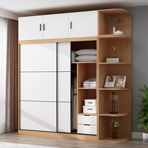 Custom Minima Modern Bedroom Mobile Door Wardrobe Sliding Door Closet Pushdoor door wardrobe 2 doors 3 doors Overall wardrobe