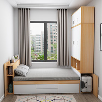 Tatami bed Multifunction Storage Bed Wardrobe Integrated Small Family Case Bed Cabinet Combination 1 2 m 1 5 m Custom
