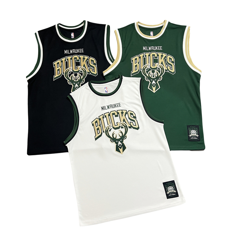 Original $30 Milwaukee Bucks Heavy Industry Multi-Needle Embroidery Vest Quick-Drying Mesh Sports Breathable Sleeveless Top Original $30 Milwaukee Bucks Heavy Industry Multi-Needle Embroidery Vest Quick-Drying Mesh Sports Breathable Sleeveless Top