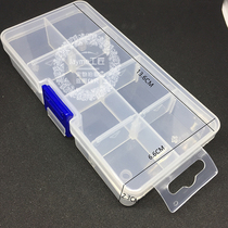 8 grid 15 plastic storage box transparent DIY hardware parts jewelry finishing box portable removable drop-resistant