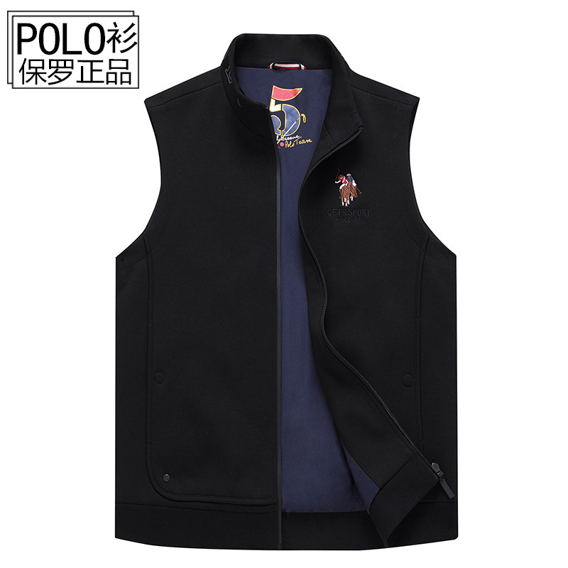 International Brands New Takeaway Vest Casual 100 Lap Vest Men's Waistcoat Thick and Winter Cotton Rafa Lauren Horse Ball POLO jacket