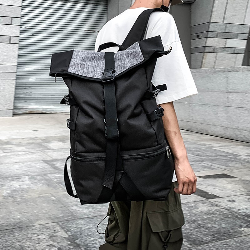 France SANDRO IFASHION backpack men's backpack large capacity student schoolbag sports basketball bag travel