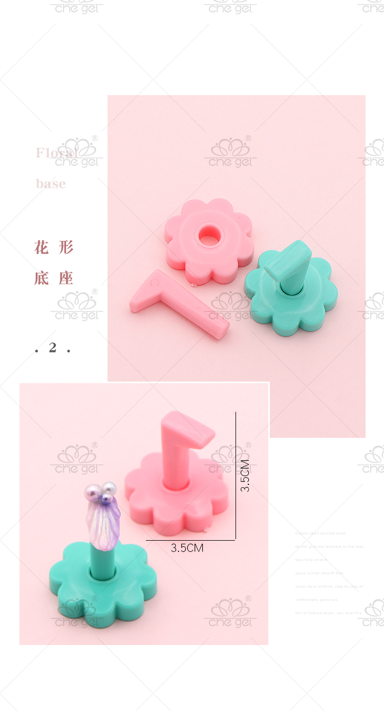 Dụng cụ làm móng Novice Thực hành Một miếng thành phẩm Hiển thị Sponge Lotus Base nhựa Bấm A Set - Công cụ Nail đồ nghề làm nail