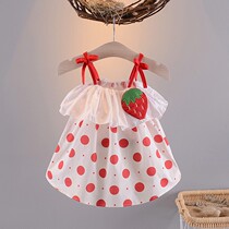Baby girl suspender skirt 0-3 years old baby skirt summer children Korean dress Princess 1-2 girls summer dress