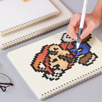 A4线圈本B5方格本笔记本子A5网络本网红格子