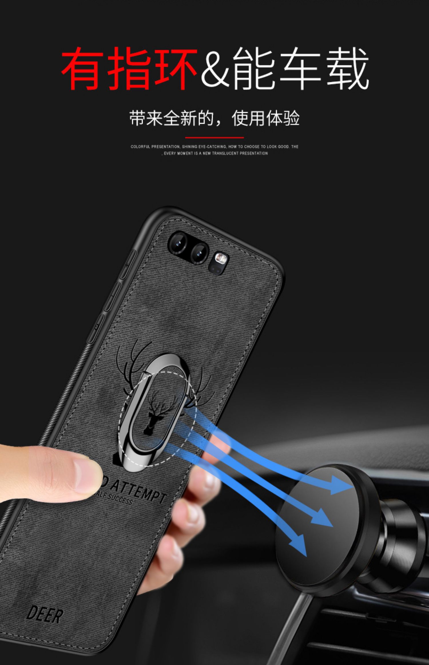 [Vỏ vải ngón tay] Vỏ điện thoại di động Huawei p10 P9 vải p10plus vỏ silicon mềm p9plus khung từ tính bao gồm tất cả nam và nữ bảo vệ tay áo siêu mỏng chống vỡ vỏ cá tính sáng tạo - Nhẫn nhẫn cartier