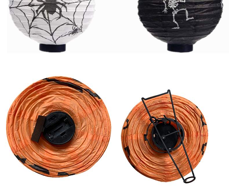 Halloween Pumpkin Đèn Lễ hội ma Trang trí di động Jack 骷髅 Treo đèn lồng Đạo cụ phát sáng Đèn lồng - Sản phẩm Đảng / Magic / Hiệu suất đồ hóa trang siêu nhân gao	