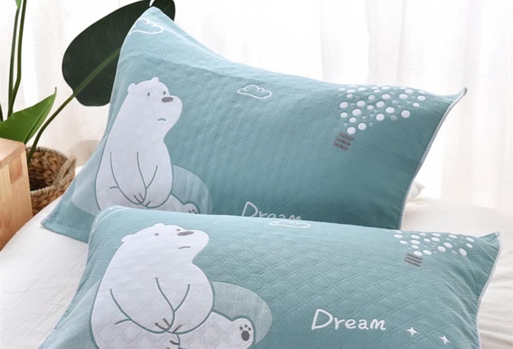 Một đôi người lớn nhà hai người đàn ông và phụ nữ gối khăn mát mẻ gối mát mẻ màu rắn lớn gối khăn mùa hè vải thô - Khăn gối vỏ ga gối