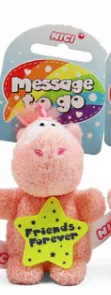 NICI подлинная плюшевая игрушка, мобильный телефон, брелок, упаковка, единорог, на эластичном шнуре