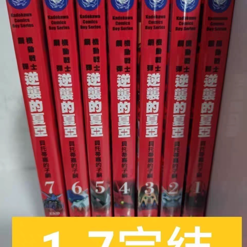 Free Shipping, in Stock: Mobile Suit Gundam: the Counterattack of Char and the Children of Beto Tiga 1-7 Complete Manga