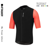 attaquer Australian small ghost head black orange Race2 0 competition version short sleeve ride for spring and summer riding blouses