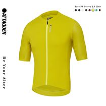 attaquer Australia small ghost head lemon yellow Race2 0 Race version short sleeve riding for spring and summer riding blouses