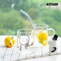 Moomin Moomin official heat-resistant glass mug Retro literary Nordic Feng Shui cup imported from Japan
