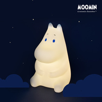 Moomin official Moomin night light Silicone touch pat light Charging energy-saving Bedside lamp Warm yellow light source