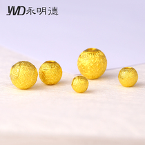 Yongmingde Golden Transfer Pearl 999 Jin Xiangyun Furui Jinzhu 3D hard gold road pass Jinzhu male Lady decoration