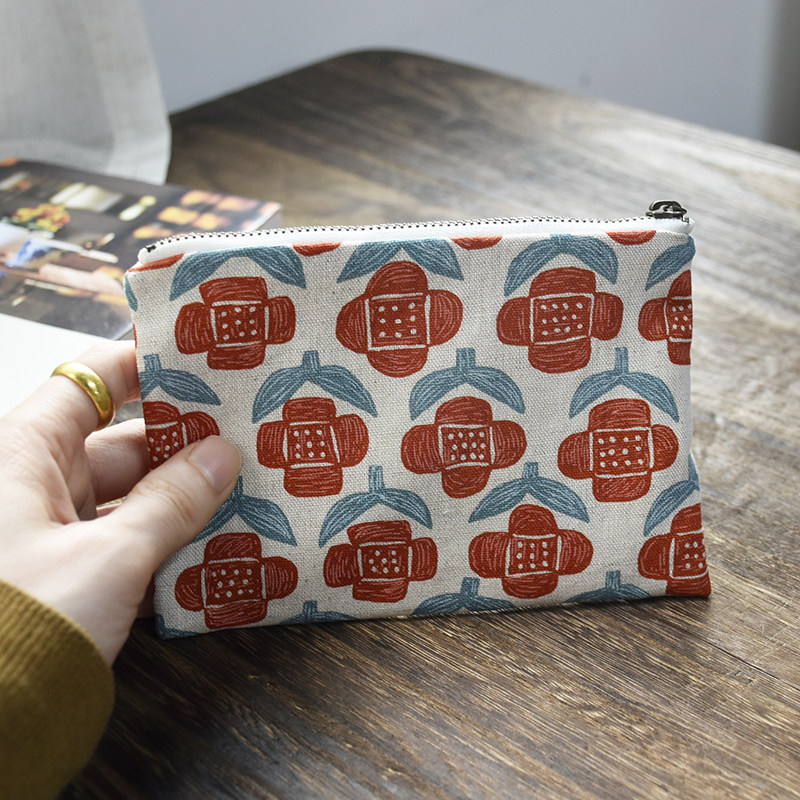 Original handmade fabric bag Creative Pull Necklace Zero Wallet Cotton Linen Bag Day Style And Wind Intake Chai Dog Bag