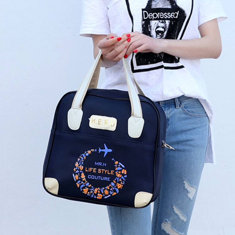 Small bag with small bag on a pull-in box Small luggage bag carrying package clothing Handbag Carry-on Travel Bag Small Number