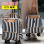 Universal bánh xe đẩy vali nữ sinh viên PU in hành lý retro túi lên máy bay nhỏ 20 inch hành lý xe đẩy vali cho bé