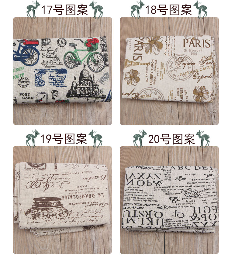 Vải hoa cotton lanh kẻ sọc thô vải lanh rèm sofa vải lanh khăn trải bàn handmade vải tự làm vải dạ len