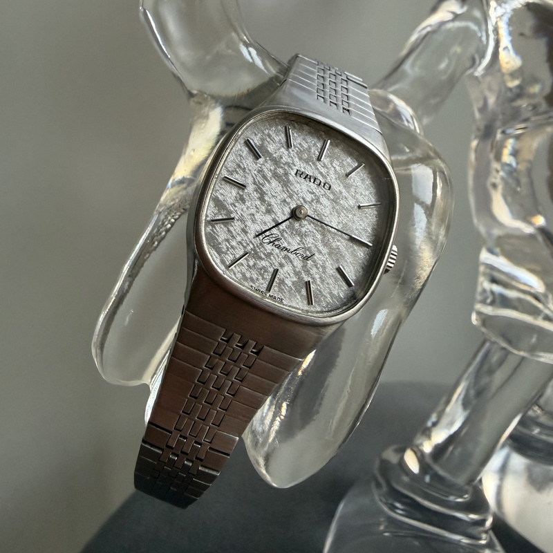 Rado Radar 1970S Silver Foil Manual Mechanical Watch, Case Diameter 25mm, 96% New, Functions Normally
